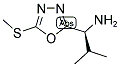 2-METHYL-1-(5-METHYLSULFANYL-[1,3,4]OXADIAZOL-2-YL)-PROPYLAMINE 结构式