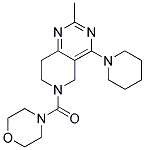 (2-METHYL-4-PIPERIDIN-1-YL-7,8-DIHYDRO-5H-PYRIDO[4,3-D]PYRIMIDIN-6-YL)-MORPHOLIN-4-YL-METHANONE 结构式