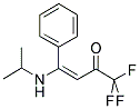 4-ISO-PROPYLAMINO-4-PHENYL-1,1,1-TRIFLUOROBUT-3-ENE-2-ONE 结构式