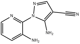 5-AMINO-1-(3-AMINO-2-PYRIDINYL)-1H-PYRAZOLE-4-CARBONITRILE 结构式