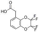 2,2,3,3-TETRAFLUORO-1,4-BENZODIOXANE-5-ACETIC ACID 结构式