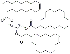 甘油-13C3 三油酸酯 结构式
