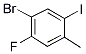 4-Bromo-5-fluoro-2-iodotoluene 结构式