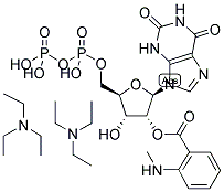 2'/3'-O-(N-METHYL-ANTHRANILOYL)-XANTHOSINE-5'-DIPHOSPHATE, TRIETHYLAMMONIUM SALT 结构式