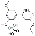 3-Amino-3-(3,5-dimethoxy-phenyl)-propionic acid ethyl ester oxalate 结构式