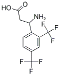 3-AMINO-3-(2,4-BIS-TRIFLUOROMETHYL-PHENYL)-PROPIONIC ACID 结构式