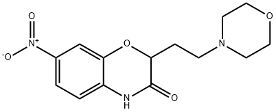 2-(2-MORPHOLINOETHYL)-7-NITRO-2H-1,4-BENZOXAZIN-3(4H)-ONE 结构式