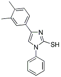 4-(3,4-DIMETHYL-PHENYL)-1-PHENYL-1H-IMIDAZOLE-2-THIOL 结构式