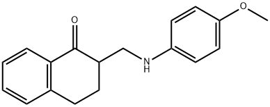 2-[(4-METHOXYANILINO)METHYL]-3,4-DIHYDRO-1(2H)-NAPHTHALENONE 结构式