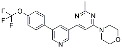 4-(2-METHYL-6-(5-[4-(TRIFLUOROMETHOXY)PHENYL]PYRIDIN-3-YL)PYRIMIDIN-4-YL)MORPHOLINE 结构式