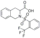 2-(2-TRIFLUOROMETHYL-BENZENESULFONYL)-1,2,3,4-TETRAHYDRO-ISOQUINOLINE-3-CARBOXYLIC ACID 结构式
