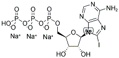 8-IODO-ADENOSINE-5'-TRIPHOSPHATE, SODIUM SALT 结构式