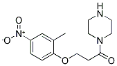 3-(2-METHYL-4-NITRO-PHENOXY)-1-PIPERAZIN-1-YL-PROPAN-1-ONE 结构式