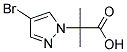 2-(4-BROMO-PYRAZOL-1-YL)-2-METHYL-PROPIONIC ACID 结构式