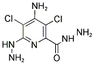 4-AMINO-3,5-DICHLORO-6-HYDRAZINO-PYRIDINE-2-CARBOXYLIC ACID HYDRAZIDE 结构式