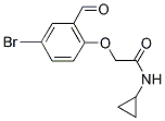 2-(4-BROMO-2-FORMYLPHENOXY)-N-CYCLOPROPYLACETAMIDE 结构式