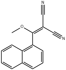 1-NAPHTHYL(METHOXY)METHYLIDENEMALONITRILE 结构式