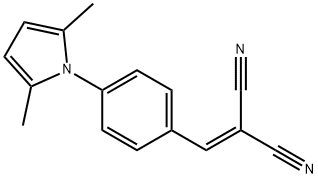 2-{[4-(2,5-DIMETHYL-1H-PYRROL-1-YL)PHENYL]-METHYLENE}MALONONITRILE 结构式