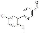 6-(5-CHLORO-2-METHOXY-PHENYL)-PYRIDINE-3-CARBALDEHYDE 结构式