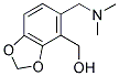 (5-[(DIMETHYLAMINO)METHYL]-1,3-BENZODIOXOL-4-YL)METHANOL 结构式