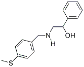 2-((4-(METHYLTHIO)BENZYL)AMINO)-1-PHENYLETHANOL 结构式