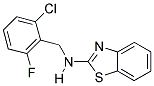N-(2-Chloro-6-fluorobenzyl)-1,3-benzothiazol-2-amine 结构式
