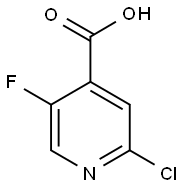 2-CHLORO-5-FLUOROISONICOTINIC ACID 结构式