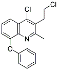 4-CHLORO-3-(2-CHLOROETHYL)-2-METHYL-8-PHENOXYQUINOLINE 结构式