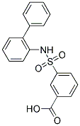 3-[(1,1'-BIPHENYL-2-YLAMINO)SULFONYL]BENZOIC ACID 结构式