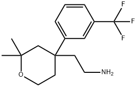 2-(2,2-DIMETHYL-4-[3-(TRIFLUOROMETHYL)PHENYL]TETRAHYDRO-2H-PYRAN-4-YL)ETHANAMINE 结构式