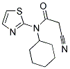 2-CYANO-N-CYCLOHEXYL-N-THIAZOL-2-YL-ACETAMIDE 结构式