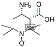 (3S,4S)-4-氨基-3-羧基-2,2,6,6-四甲基-1-哌啶基氧基 结构式