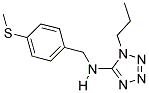 N-(4-(METHYLTHIO)BENZYL)-1-PROPYL-1H-TETRAZOL-5-AMINE 结构式