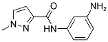 1-METHYL-1 H-PYRAZOLE-3-CARBOXYLIC ACID (3-AMINO-PHENYL)-AMIDE 结构式