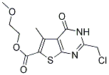 2-METHOXYETHYL 2-(CHLOROMETHYL)-5-METHYL-4-OXO-3,4-DIHYDROTHIENO[2,3-D]PYRIMIDINE-6-CARBOXYLATE 结构式