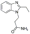 3-(2-乙基-苯并咪唑基-1-基)-丙酰胺 结构式