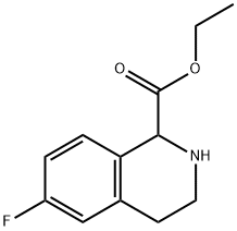 6-氟-四氢异喹啉-1-羧酸乙酯 结构式