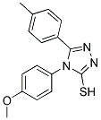 4-(4-METHOXYPHENYL)-5-(4-METHYLPHENYL)-4H-1,2,4-TRIAZOLE-3-THIOL 结构式