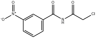 N-(2-CHLORO-ACETYL)-3-NITRO-BENZAMIDE 结构式