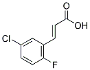 3-(5-CHLORO-2-FLUORO-PHENYL)-ACRYLIC ACID 结构式