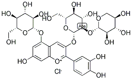 CYANIDIN-3- SAMBUBIOSIDE-5-GLUCOSIDE 结构式