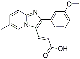 3-[2-(3-METHOXY-PHENYL)-6-METHYL-IMIDAZO[1,2-A]-PYRIDIN-3-YL]-ACRYLIC ACID 结构式