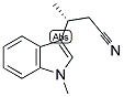 (3R)-(+)-3-(1-METHYL-1H-INDOL-3-YL)BUTANENITRILE 结构式