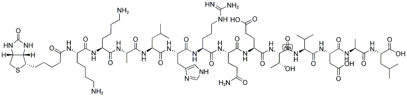 AUTOCAMTIDE-3 [KKALHRQETVDAL], BIOTINYLATED 结构式