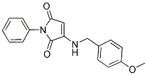 3-[(4-METHOXYBENZYL)AMINO]-1-PHENYL-1H-PYRROLE-2,5-DIONE 结构式