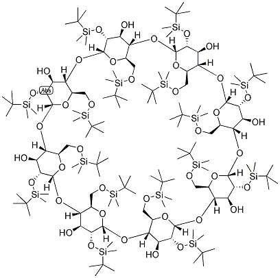 OKTAKIS-(2,6-DI-O-TERT-BUTYL-DIMETHYLSILYL)-GAMMA-CYCLODEXTRIN 结构式