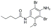 N-(4-Amino-3,5-dibromo-2-methoxyphenyl)pentanamide 结构式