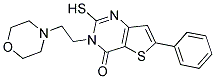 2-MERCAPTO-3-(2-MORPHOLIN-4-YLETHYL)-6-PHENYLTHIENO[3,2-D]PYRIMIDIN-4(3H)-ONE 结构式