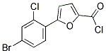 5-(4-Bromo-2-chlorophenyl)-2-furoyl chloride 结构式