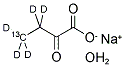 2-KETOBUTYRIC ACID-4-13C,3,3,4,4,4-D5 SODIUM SALT HYDRATE 结构式